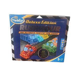 Rush Hour Traffic Jam Board Game Logic Puzzle Deluxe Edition Thinkfun Complete